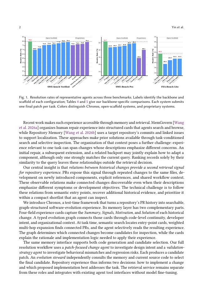 Page 2 of Chronos Enables Code Agents to Reason over Software Evolution