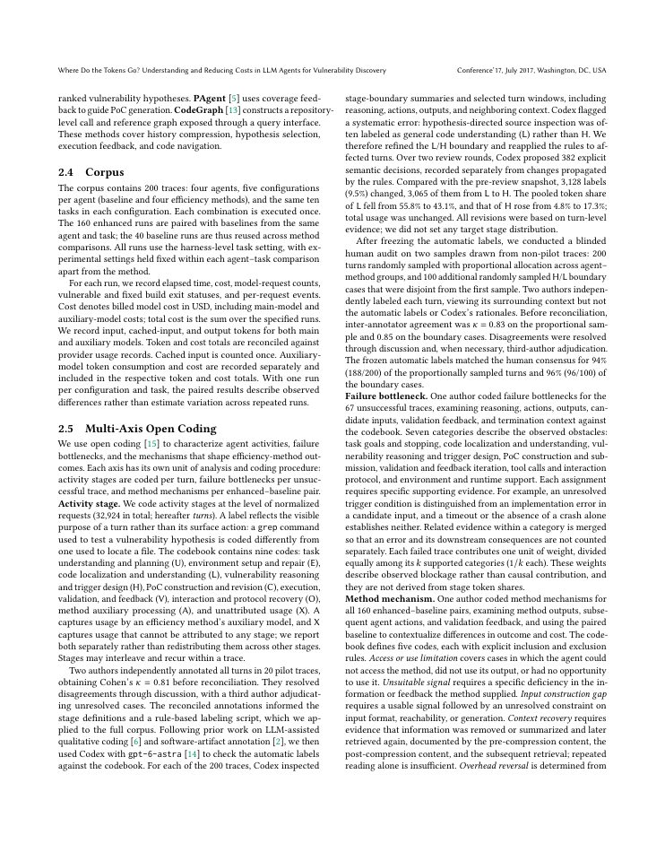 Page 3 of Where Do the Tokens Go? Understanding and Reducing Costs in LLM Agents for Vulnerability Discovery