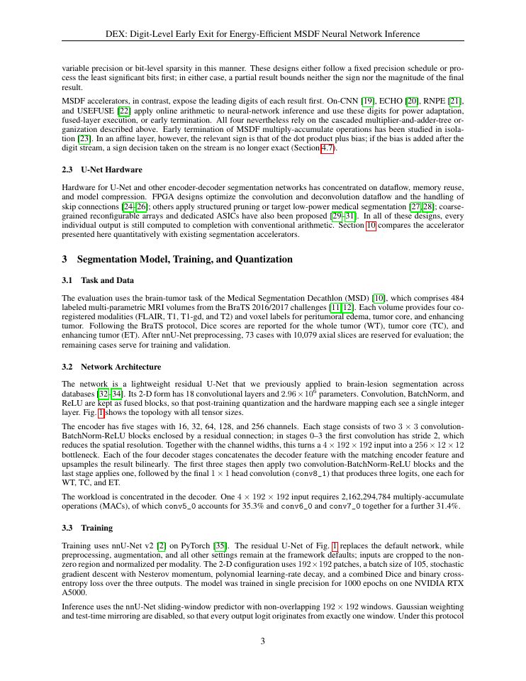 Page 3 of DEX: Digit-Level Early Exit for Energy-Efficient MSDF Neural Network Inference