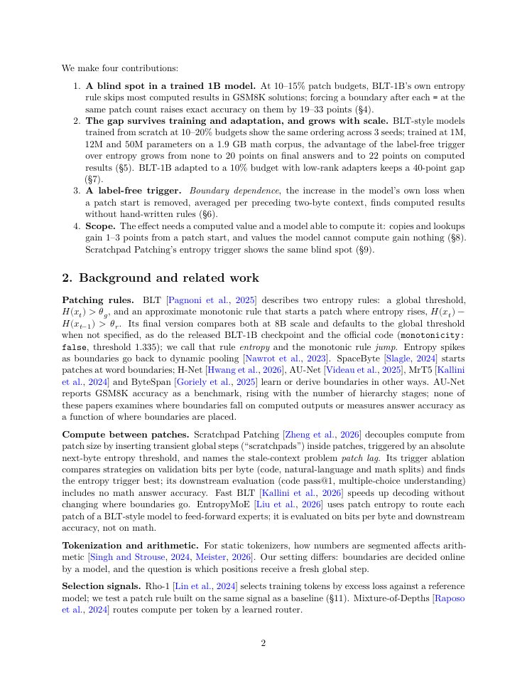 Page 2 of Easy to anticipate, hard to compute: boundary dependence finds the computed outputs that entropy patching misses