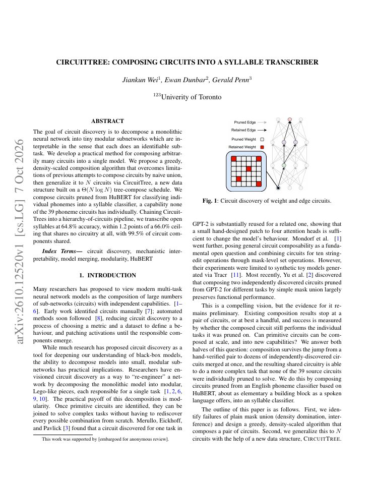 First page of CircuitTree: Composing Circuits into A Syllable Transcriber