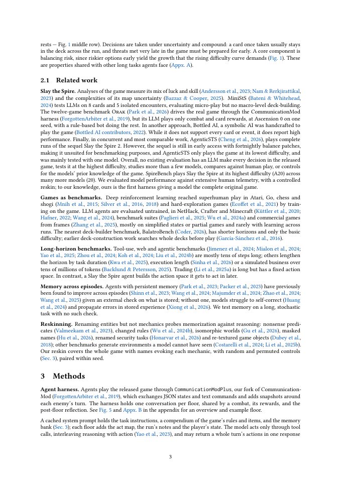 Page 3 of SpireBench: Evaluating Long-Horizon Strategic Play of Agentic Models with Slay the Spire