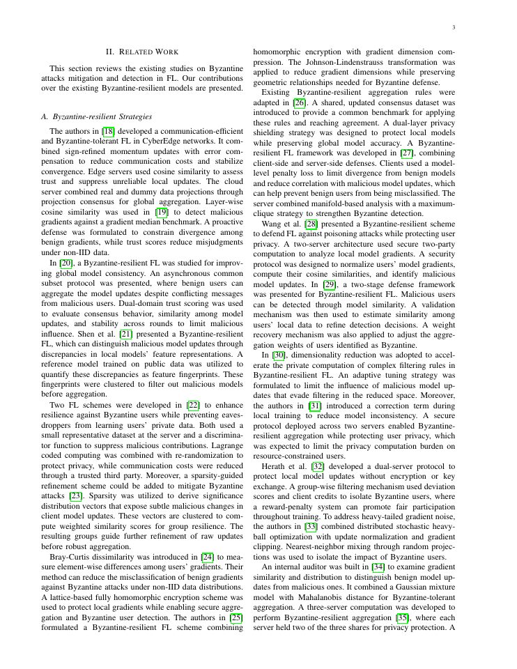 Page 3 of Byzantine-Resilient Federated Large Language Model via Hypergraph Message Passing