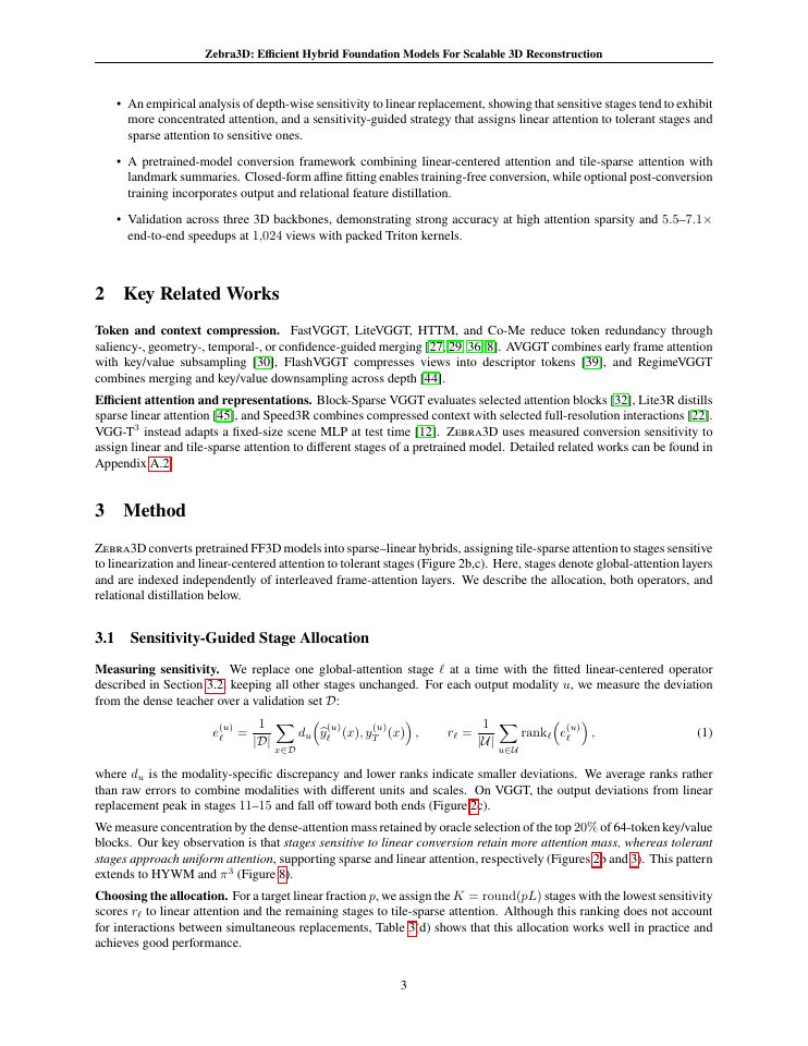 Page 3 of Zebra3D: Efficient Hybrid Foundation Models For Scalable 3D Reconstruction