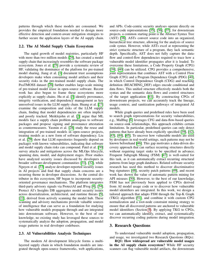 Page 3 of Vulnerable Models in the AI Supply Chain: An Empirical Study of Adoption, Propagation, and Usage Patterns