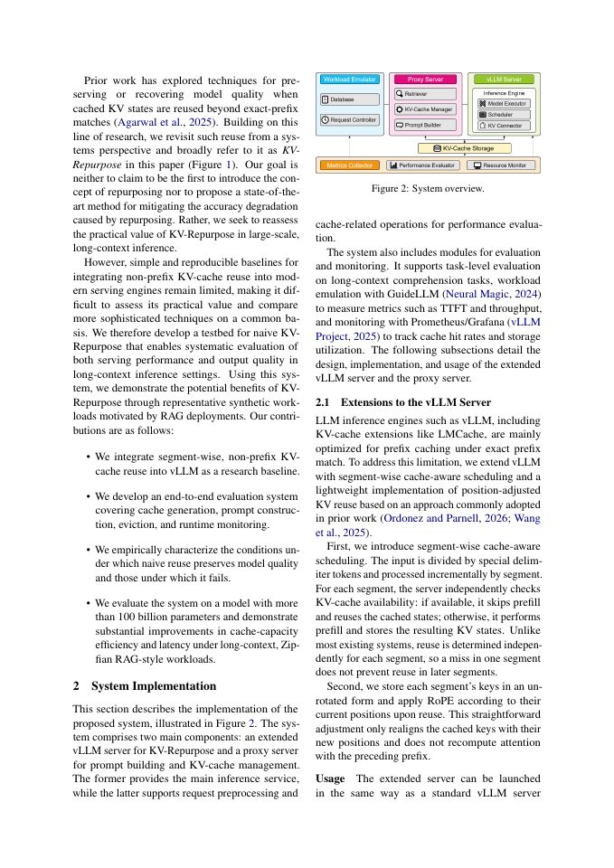 Page 2 of KV-Repurpose: A Testbed for Evaluating Non-Prefix KV-Cache Reuse