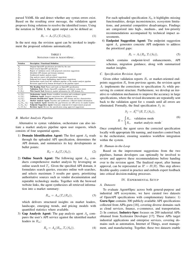 Page 3 of Agent4Spec: An LLM-based Agentic System to Optimize API Specifications through Automated Validation and Market Analysis