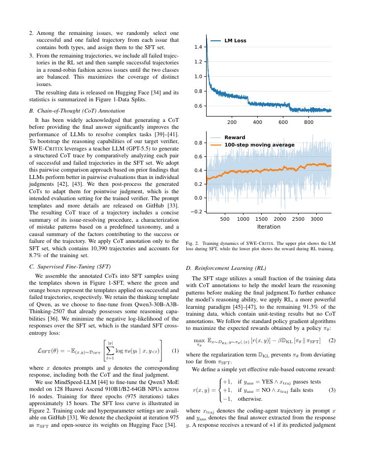 Page 3 of SWE-Critix: Post-Training Generalist Verifiers for Assessing Coding-Agent Trajectories