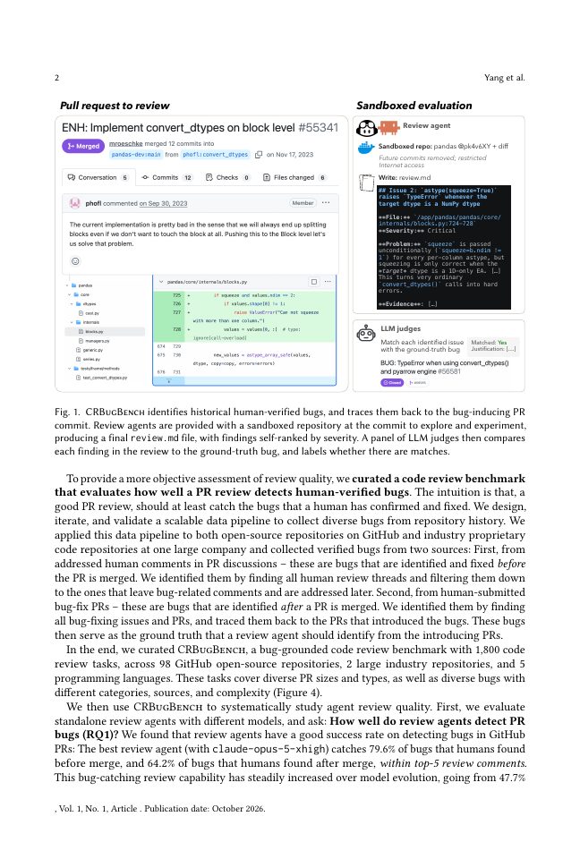 Page 2 of (When) Should a Software Factory be Lights-off? Benchmarking Code Review Agents on Bug Detection