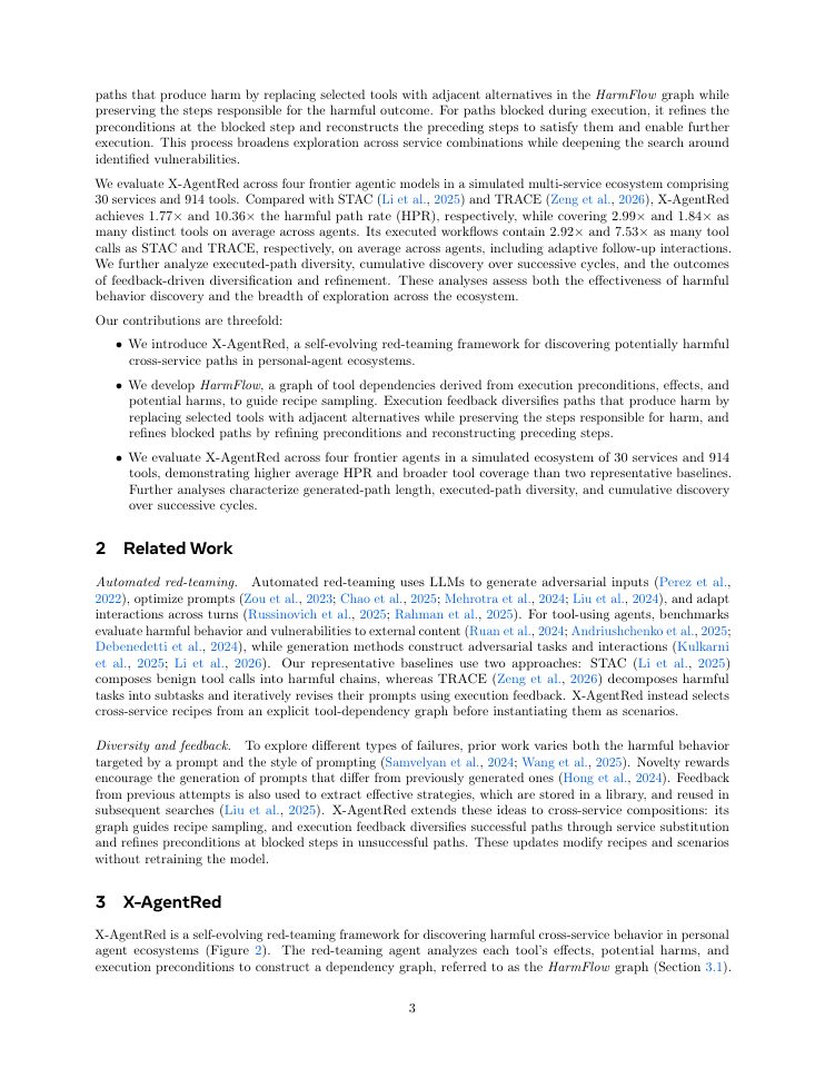 Page 3 of X-AgentRed: Red-Teaming Personal Agents in Evolving Multi-Service Ecosystems