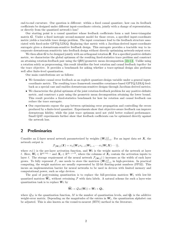 Page 2 of Revisiting Error Feedback for Model Quantization