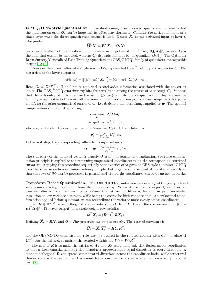 Page 3 of Revisiting Error Feedback for Model Quantization