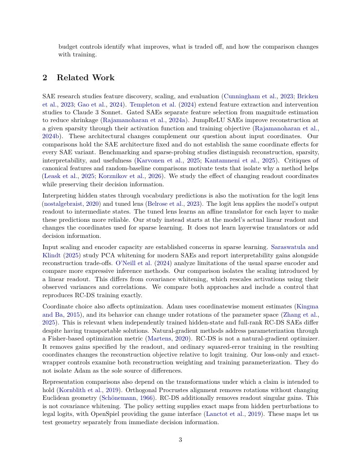 Page 3 of Readout Scaling Shapes Sparse Feature Recovery