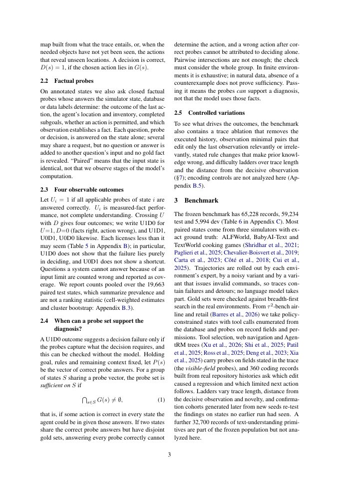 Page 3 of Reading Right, Acting Wrong: Diagnosing Decision Failures of System One Models in Agent Loops