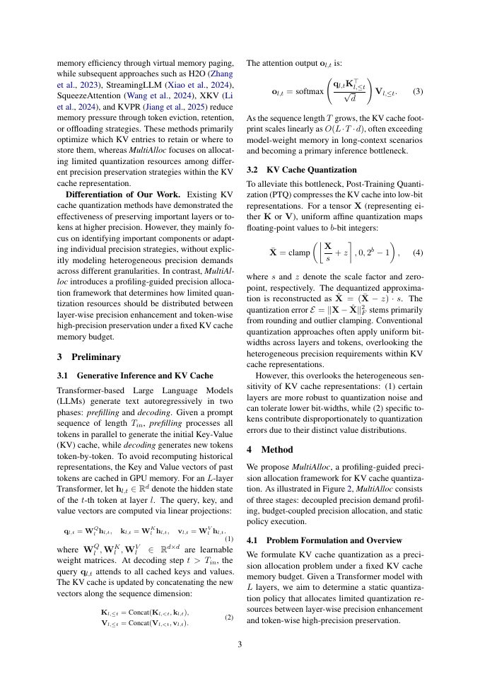 Page 3 of MultiAlloc: Budget-Aware Precision Allocation for KV Cache Quantization