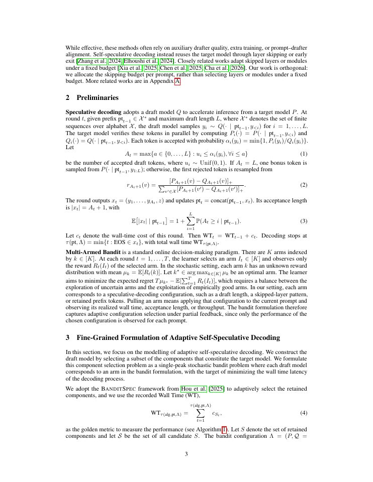 Page 3 of SP$^2$ec: Adaptive Self-Speculative Decoding for Vision-Language Models