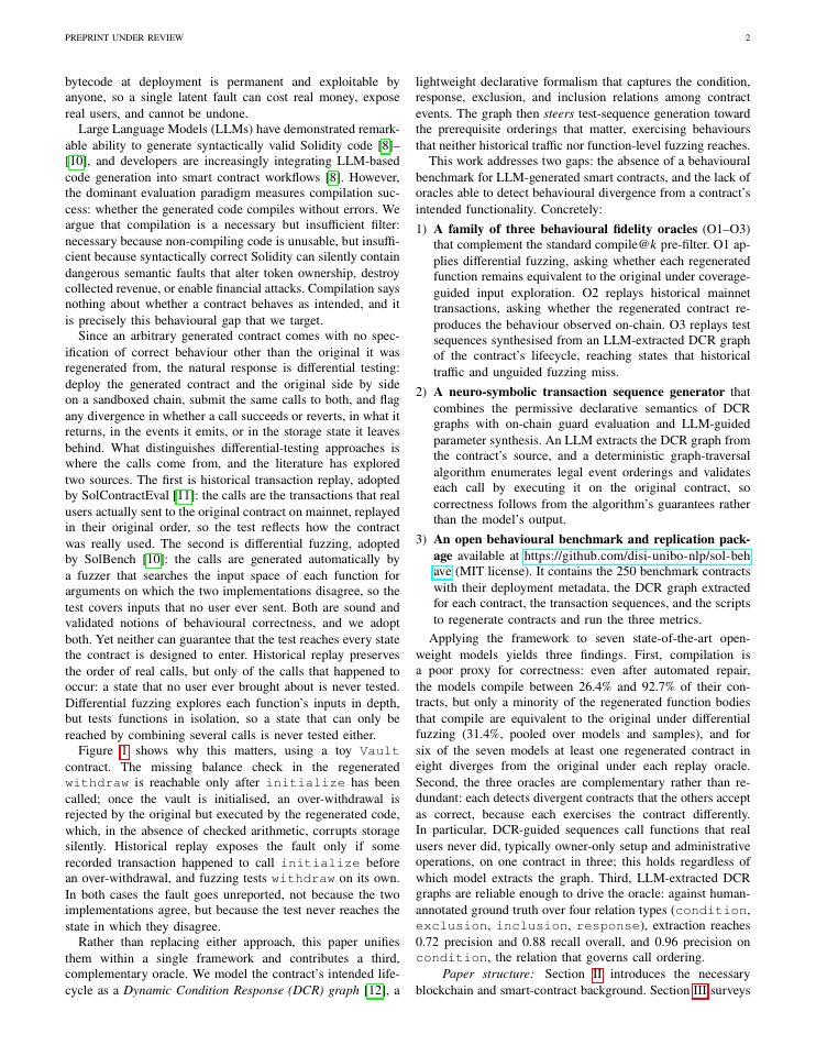 Page 2 of SolBehave: Evaluating the Behavioural Correctness of LLM-Generated Smart Contracts