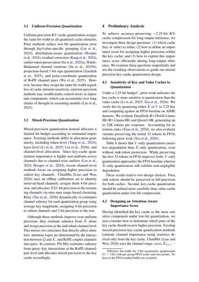 Page 3 of PN-Mix: Pair-Norm Guided Mixed-Precision Key Cache Quantization for Efficient Long-Output LLM Inference