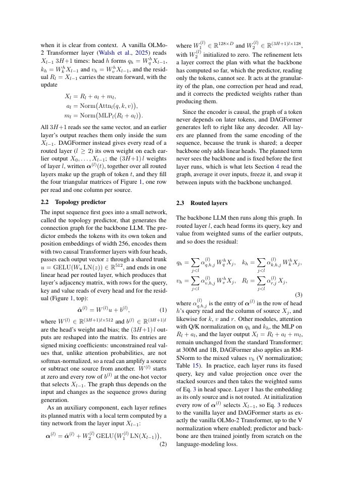 Page 3 of DAGFormer: Global Topology Prediction for Transformer Cross-Layer Connections