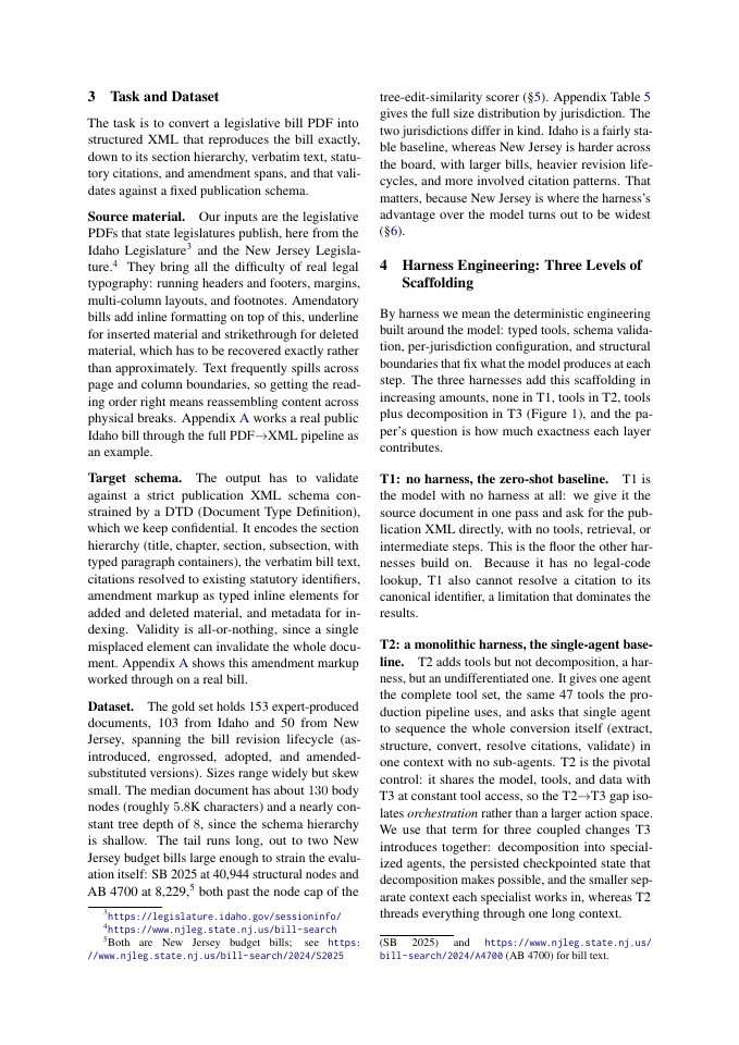 Page 3 of A Strong Harness Narrows the Model Gap: A Comparative Evaluation for Legislative Document-to-XML Conversion