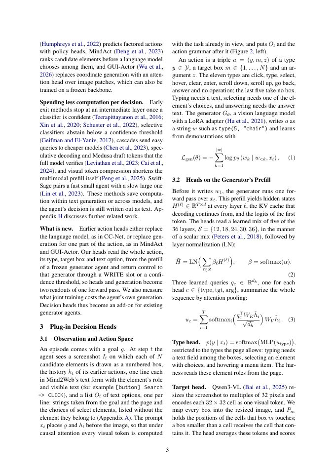 Page 3 of Why Generate a Click? Plug-in Decision Heads for Web Agents