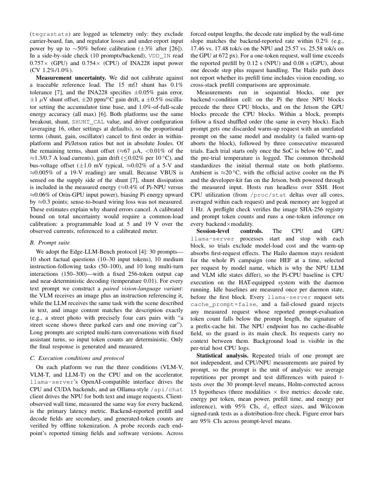 Page 3 of Seeing at the Edge: Energy Characterization of Vision-Language Model Inference on Edge Platforms