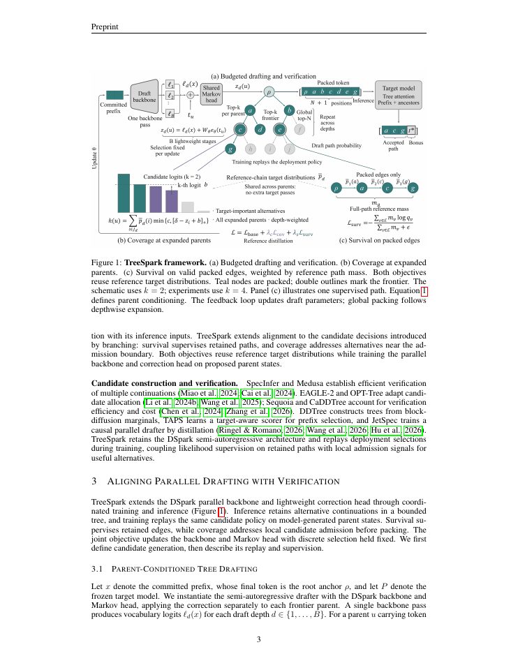 Page 3 of TreeSpark: Learning to Draft the Trees You Verify for Speculative Decoding