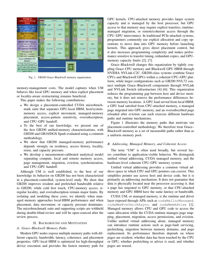Page 2 of Understanding NVIDIA Grace-Blackwell Unified Memory Through Placement-Controlled Microbenchmarks