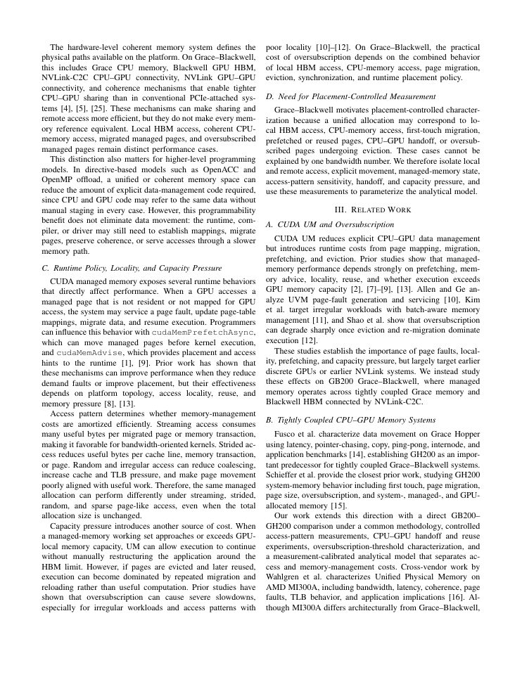 Page 3 of Understanding NVIDIA Grace-Blackwell Unified Memory Through Placement-Controlled Microbenchmarks