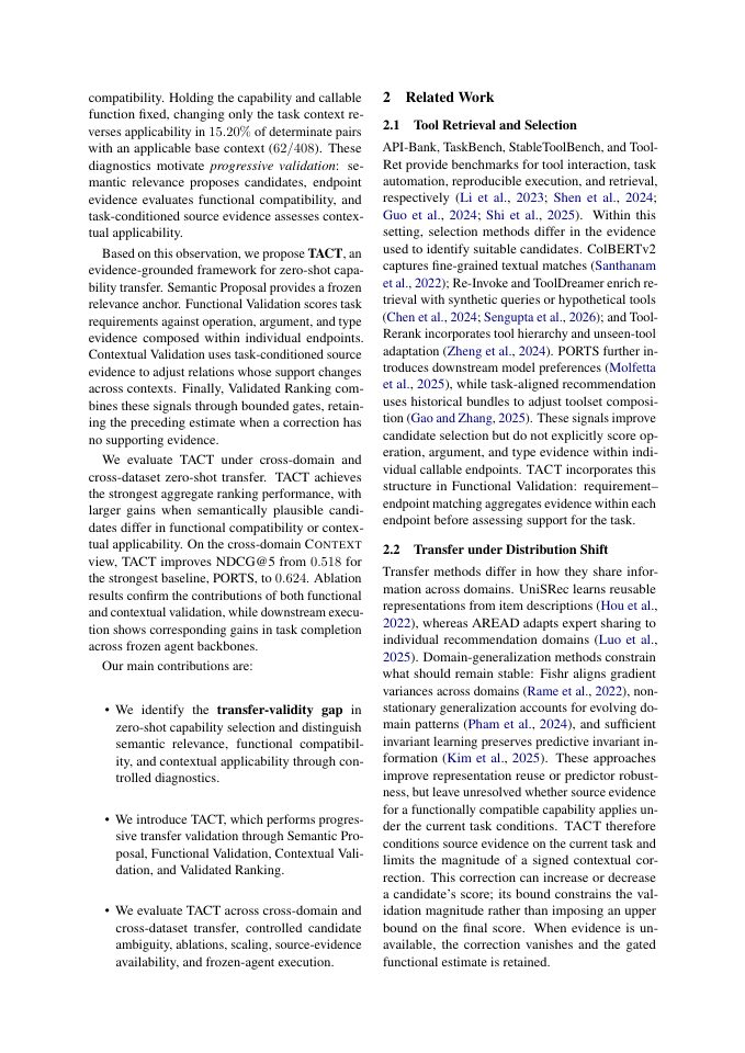 Page 2 of From Relevance to Validity: Zero-Shot Tool Selection via Functional and Contextual Validation