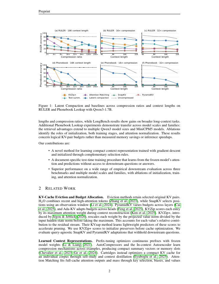 Page 2 of Latent Compaction with Test-Time Training