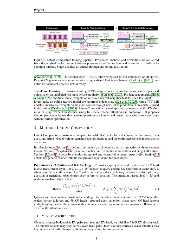 Page 3 of Latent Compaction with Test-Time Training