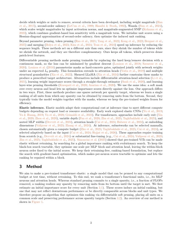 Page 3 of Your Transformer Is Secretly Elastic