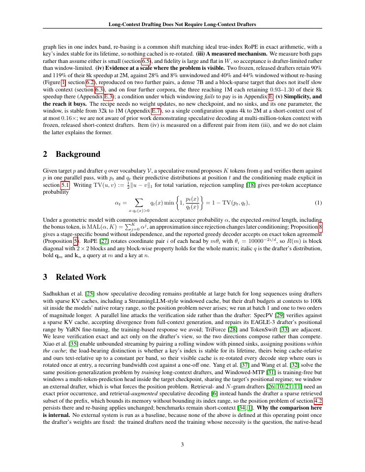 Page 3 of Long-Context Drafting Does Not Require Long-Context Drafters