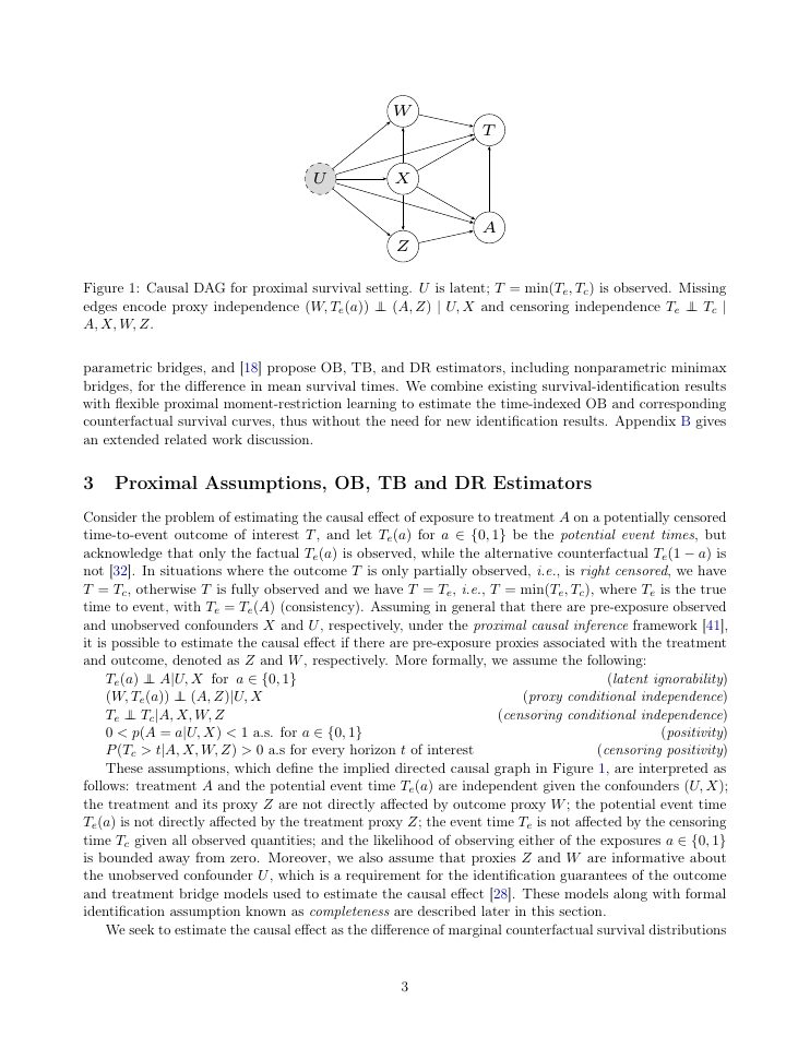 Page 3 of Flexible Doubly Robust Proximal Causal Inference for Censored Outcomes