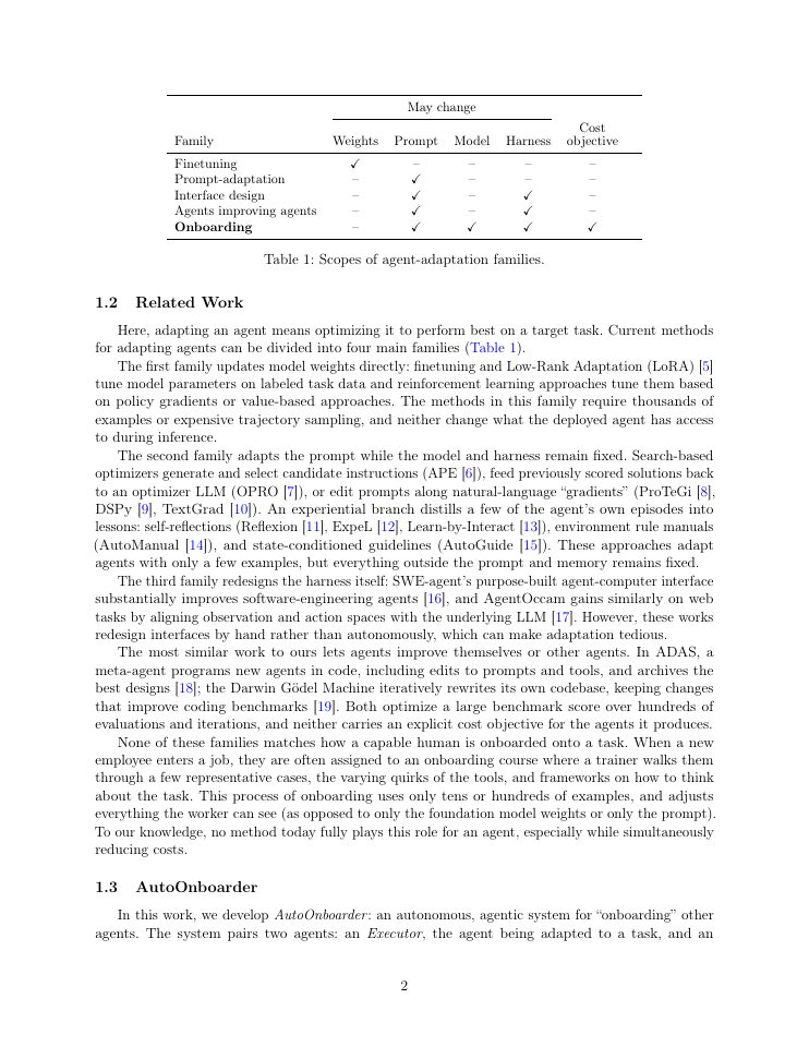 Page 2 of AutoOnboarder: Autonomously Onboarding LLM Agents