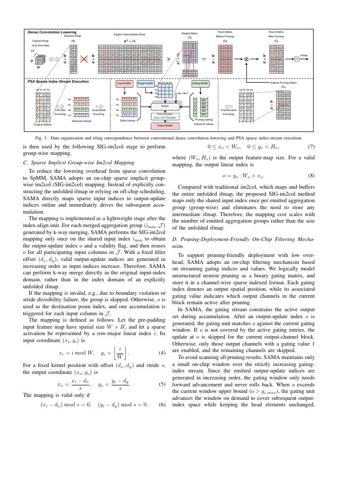 Page 3 of PSA: A Pruning-Friendly Sparse-Aware Accelerator for Efficient Sparse Convolution in SNNs