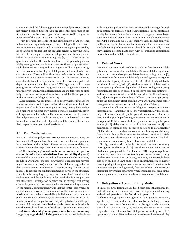 Page 2 of The Delegation Dilemma: Economies of Scale, Accountability, and Polycentric Governance
