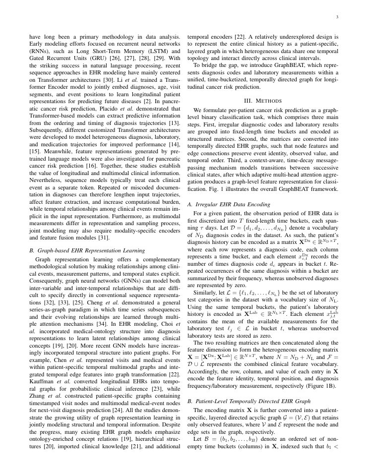 Page 3 of GraphBEAT: Graph-based Bucketized Event Aggregation Over Time for Early Risk Stratification of Gastrointestinal Cancers
