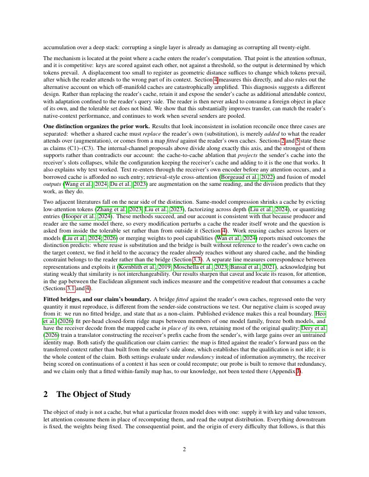 Page 2 of Close Enough is Nowhere Near: Fidelity-Consumability Decoupling in KV Caches