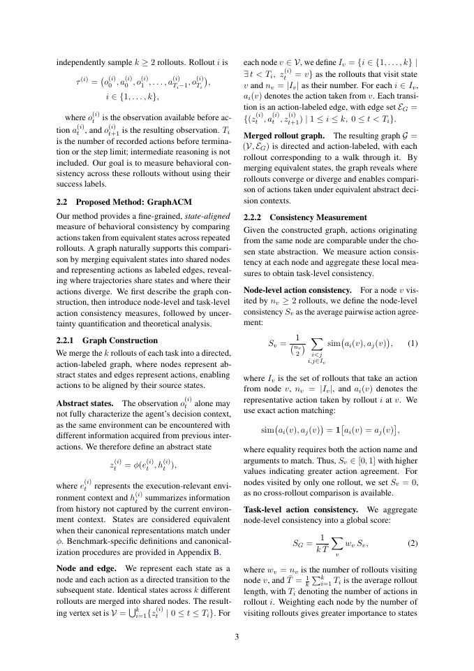 Page 3 of GraphACM: Graph-based Action Consistency Measurement for Uncertainty Quantification in LLM Agents