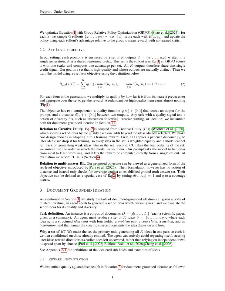 Page 3 of Training Reasoning Models to Generate Diverse Scientific Ideas