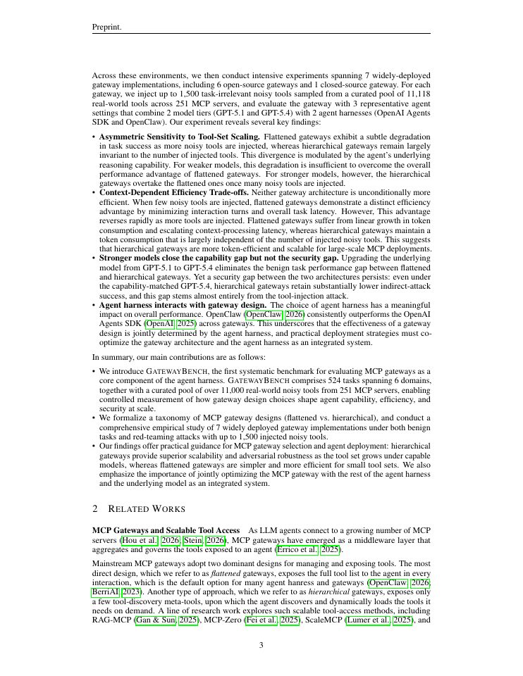 Page 3 of GatewayBench: Unified Capability and Security Evaluation Platform for MCP Gateways