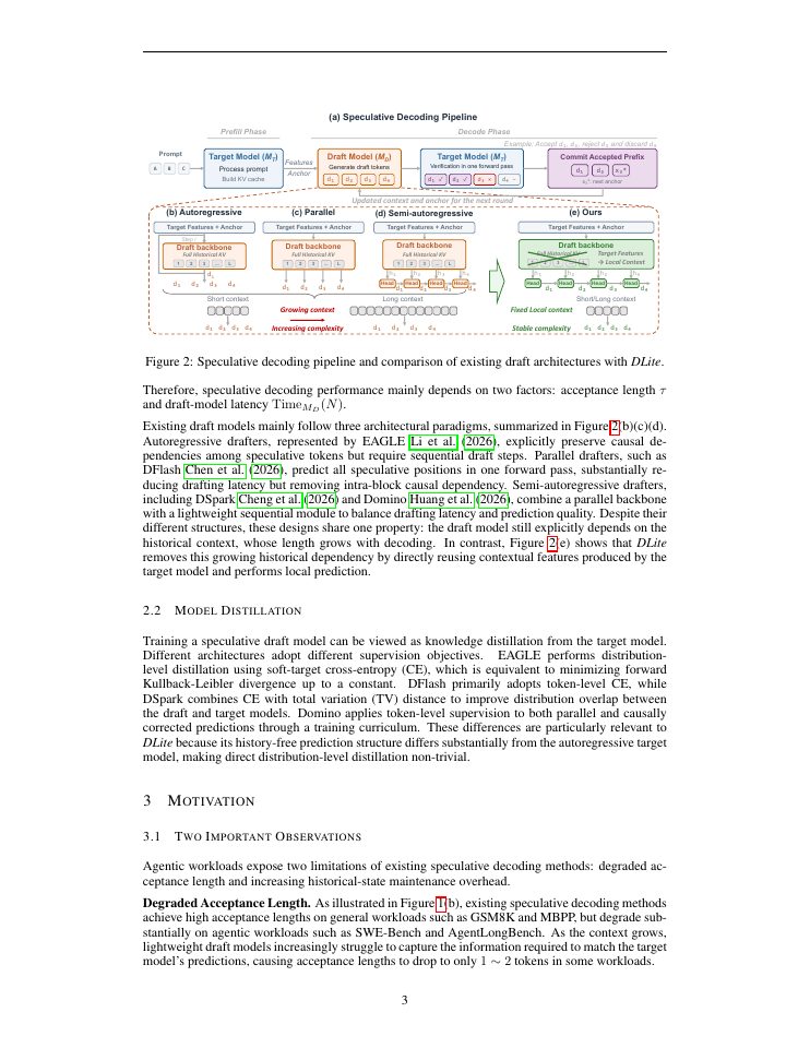 Page 3 of DLite: History-free Speculative Decoding for Agentic AI