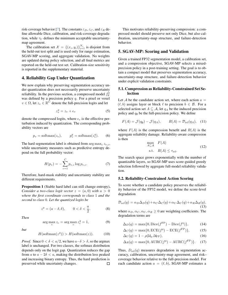 Page 3 of Reliability-Preserving Compression for Deployable Medical Image Segmentation