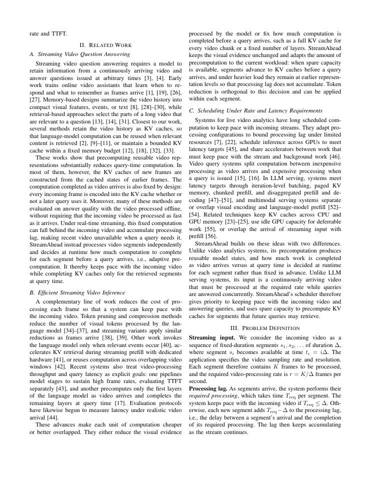 Page 3 of StreamAhead: Real-Time Streaming Video Question Answering via Adaptive Precomputation