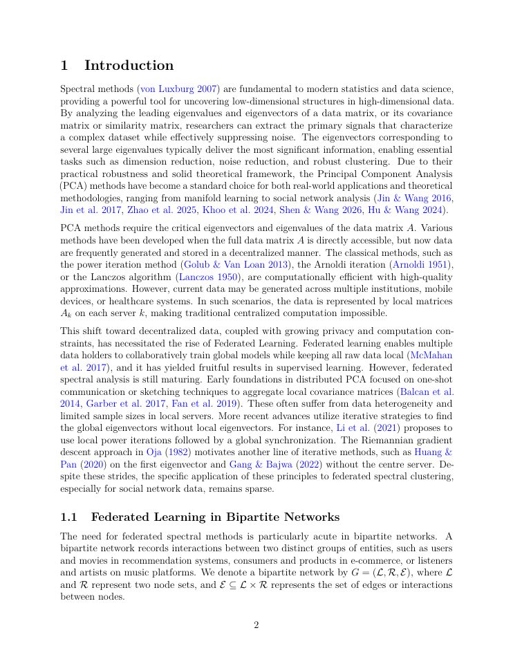 Page 2 of Federated Community Detection in Bipartite Networks