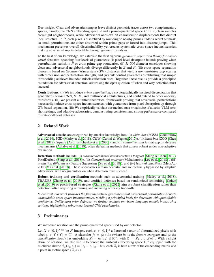 Page 2 of Provable Adversarial Detection: Prime Quantization meets Gromov--Wasserstein
