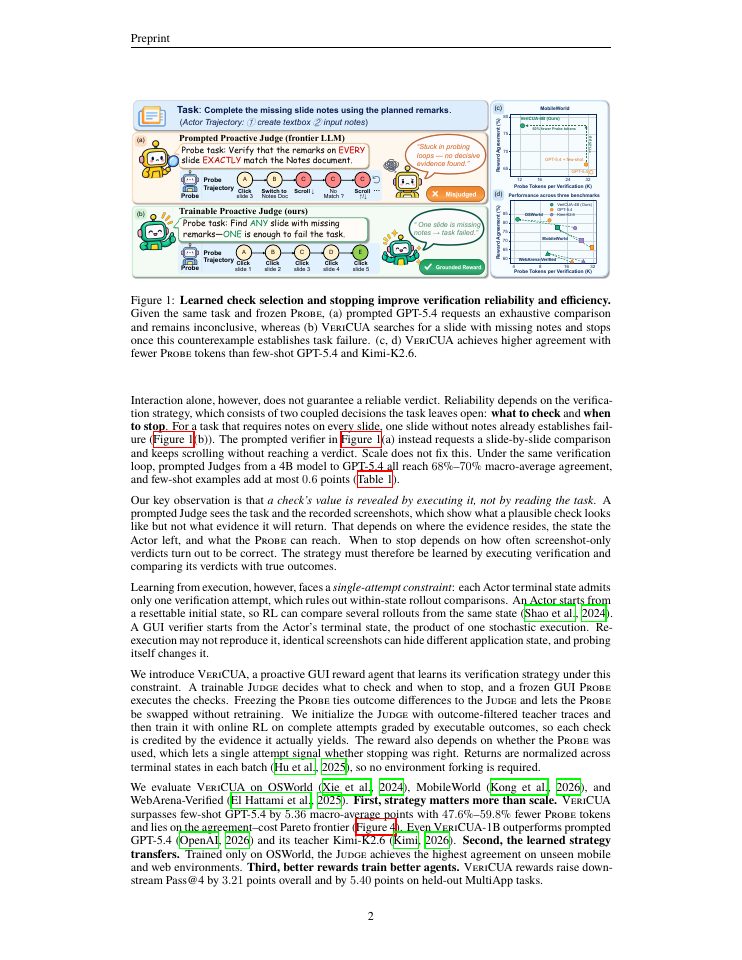 Page 2 of VeriCUA: Learning Proactive Verification for Reliable GUI Agent Rewards