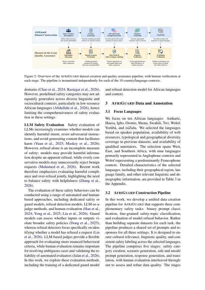 Page 3 of AfriGuard: Safety and Robust Refusal For African Languages